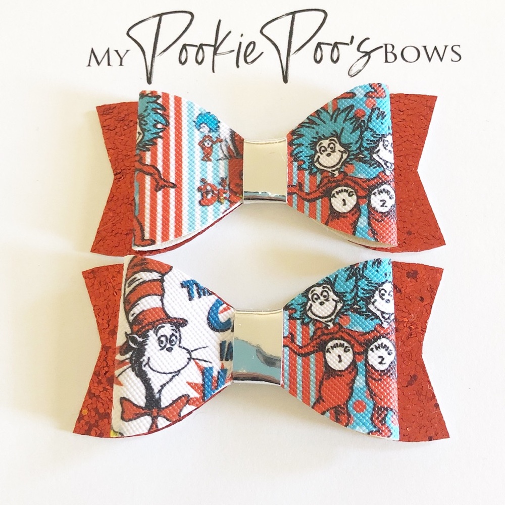 Dr.  Suess Hair Clips